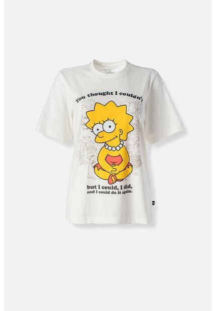 Camiseta De Los Simpsons Regular Fit Para Mujer S