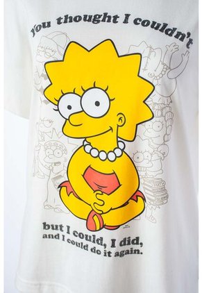 Camiseta De Los Simpsons Regular Fit Para Mujer S