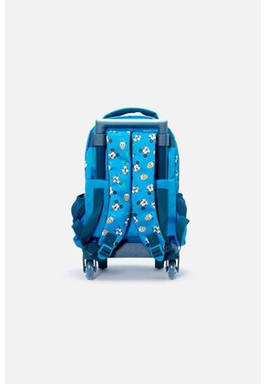 Morral De Mickey Mouse 14" Con Ruedas Azul Para Niño U