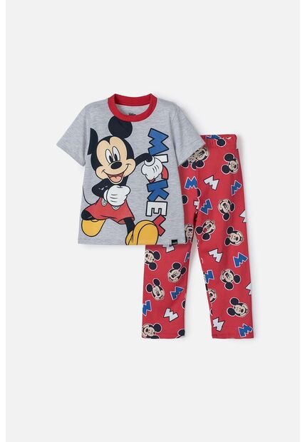 Pijama De Mickey Mouse Con Pantalón Largo Multicolor Para Niño 2T A 5T 4T