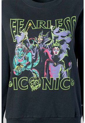 Buzo Villanas Disney Negro Estampado En Frente Para Mujer S