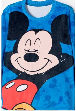 Pijama De Mickey Mouse Pantalón Largo Azul Para Niño 2T A 6T 5T