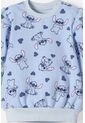 Conjunto De Stitch Pantalón Largo Azul Cielo Para Bebé Niña 9-12 de Disney