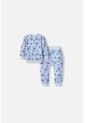Conjunto De Stitch Pantalón Largo Azul Cielo Para Bebé Niña 9-12 de Disney