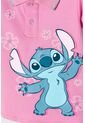 Polo De Stitch Rosada Con Estampado Para Niña 2T A 5T 5T de Disney