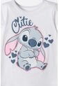 Conjunto De Stitch Con Short Multicolor Para Niña 2T A 5T 3T de Disney