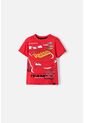 Camiseta De Cars Manga Corta Rojo Para Niño 2T A 5T 2T de Disney