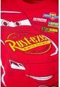 Camiseta De Cars Manga Corta Rojo Para Niño 2T A 5T 2T de Disney