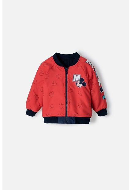 Chaqueta Mickey Mouse Con Cierre Rojo Y Azul Para Bebé Niño 6-9