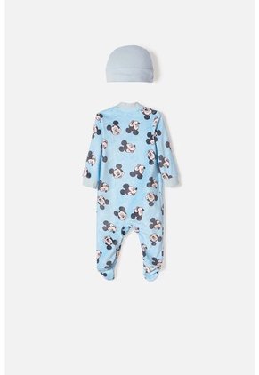 Set Primer Día De Mickey Mouse Azul Para Bebé Niño 0-3