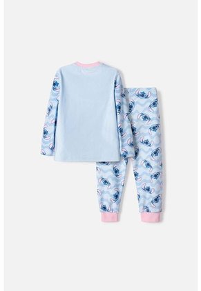 Pijama De Stitch Con Pantalón Largo Multicolor Para Niña 2T A 5T 3T