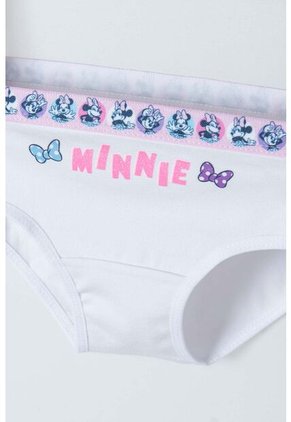 Pack X2 Panties Minnie Mouse Blanco Y Rosado Para Niña 8