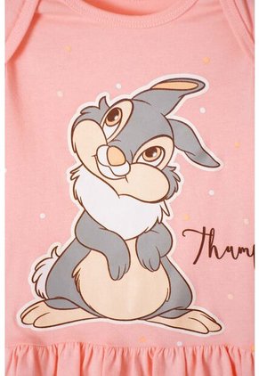 Pijama De Bambi Con Pantalón Largo Mandarina Y Marfil Para Bebé Niña 6-9