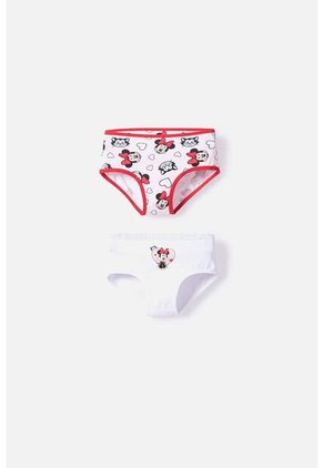 Pack X2 Panties De Minnie Mouse Multicolor Para Niña 2T A 5T 2T