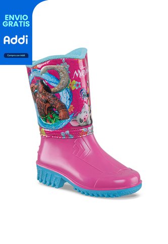 Botas Lluvia Moana Harun Fucsia-Agua Disney Para Niña Disney