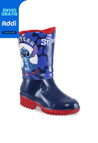 Botas Lluvia Gantu Stitch Azul-Rojo Para Niño Disney Disney
