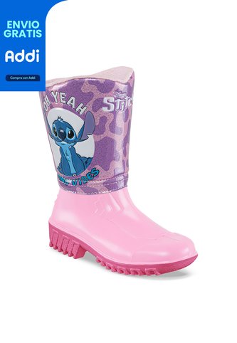 Botas Lluvia Yanel Stitch Rosa-Fucsia Para Niña Disney Disney