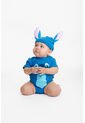 Body De Stitch Con Gorro Azul Para Bebé Niña 12-18 de Disney