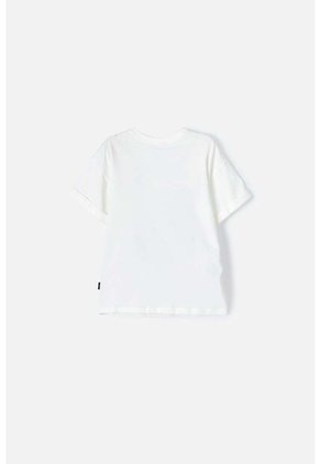 Camiseta De Mickey Mouse Manga Corta Marfil Para Niña 10