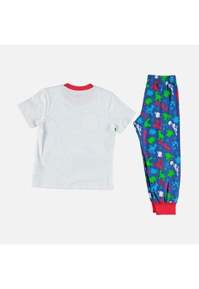 Pijama De Niño, Manga Corta/pantalón Largo, Blanco/azul De Toy Story ©Pixar 4T
