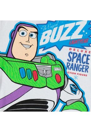 Pijama De Niño, Manga Corta/pantalón Largo, Blanco/azul De Toy Story ©Pixar 4T