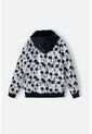 Buzo De  Mickey Mouse Con Capucha Negro, Blanco Y Rojo Para Niña 8 de Disney
