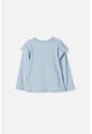 Camiseta De Stitch Azul Manga Larga Para Niña 2T A 5T 5T de Disney