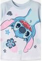 Camiseta De Stitch Manga Corta Blanco Para Niña 2T A  5T 4T de Disney