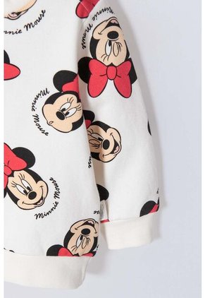 Conjunto Minnie Mouse Con Pantalón Largo Marfil Para Bebé Niña 9-12