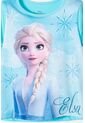 Camiseta De Frozen Manga Corta Azul Para Niña 2T A 5T 5T de Disney