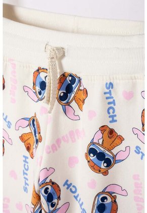 Conjunto De Stitch Y Capybara Marfil Para Niña 4