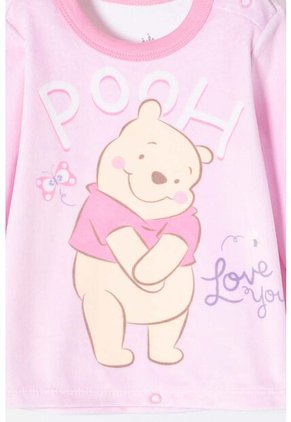 Pijama De Winnie The Pooh Multicolor Para Bebé Niña 6-9