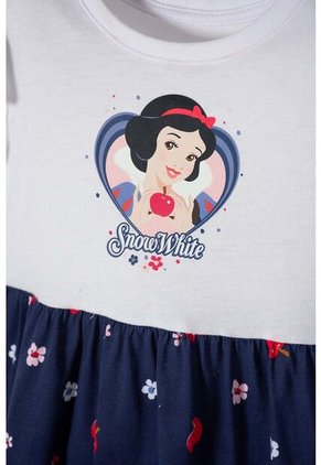 Vestido De Blancanieves Blanco Y Azul Con Bolero En Manga Para Niña 2T A 5T 4T
