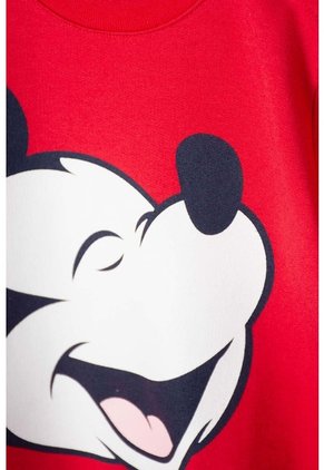 Conjunto De Mickey Mouse Con Pantalón Rojo Y Azul Para Bebé Niño 18-24