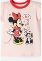 Pijama De Minnie Mouse Manga Corta Rosa Y Rojo Para Niña 2T A 5T 3T de Disney