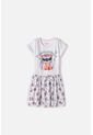 Vestido De Stitch Y Capybara Manga Corta Multicolor Para Niña 4 de Disney