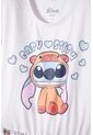 Vestido De Stitch Y Capybara Manga Corta Multicolor Para Niña 4 de Disney