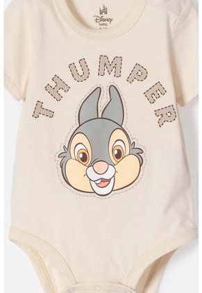 Body De Bambi Con Broches Almendra Para Bebé Niña 6-9