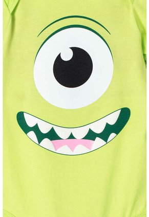 Body De Monster University De Manga Corta Verde Para Bebé Niño 9-12