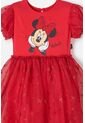 Vestido De Minnie Mouse Rojo Estampado En Frente Para Niña 2T A 5T 3T de Disney