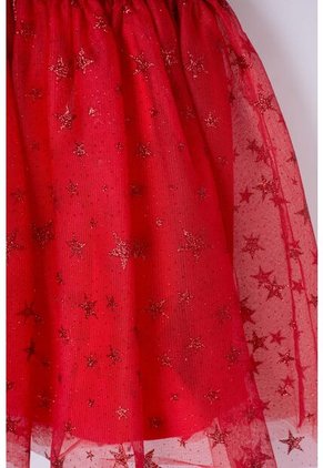 Vestido De Minnie Mouse Rojo Estampado En Frente Para Niña 2T A 5T 3T