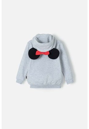 Buzo De Minnie Mouse Gris Con Capucha Para Niña 2T A 5T 5T