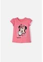 Camiseta De Minnie Mouse Rosa Viejo Manga Corta Para Niña 2T A 5T 3T de Disney