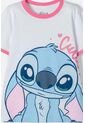 Camiseta De Stitch Blanca Estampada En Frente Para Niña 8 de Disney