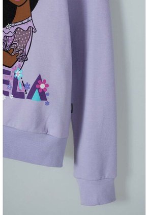 Buzo De Encanto Cuello Redondo Lila Para Niña 6