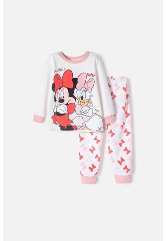 Pijama De Minnie Mouse Pantalón Largo Para Niña 2T A 5T 3T Disney