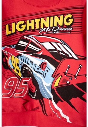 Conjunto De Cars Con Pantalón Rojo Y Negro Para Niño 2T A 5T 3T