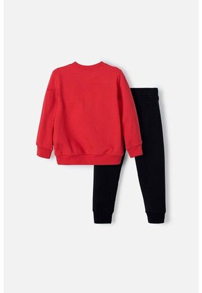 Conjunto De Cars Con Pantalón Rojo Y Negro Para Niño 2T A 5T 3T