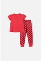 Pijama De Minnie Estampada Roja Para Niña De 2T A 5T 2T de Disney