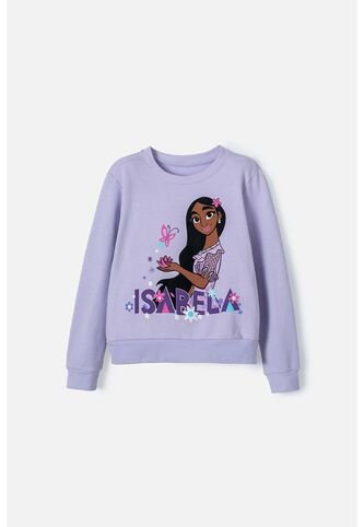 Buzo De Encanto Cuello Redondo Lila Para Niña 10 Disney